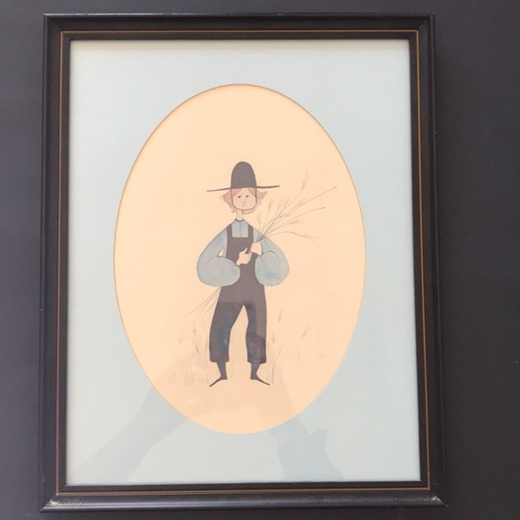 Set of Vintage Bohemian Couple Drawings Artwork - Picture 6 of 16